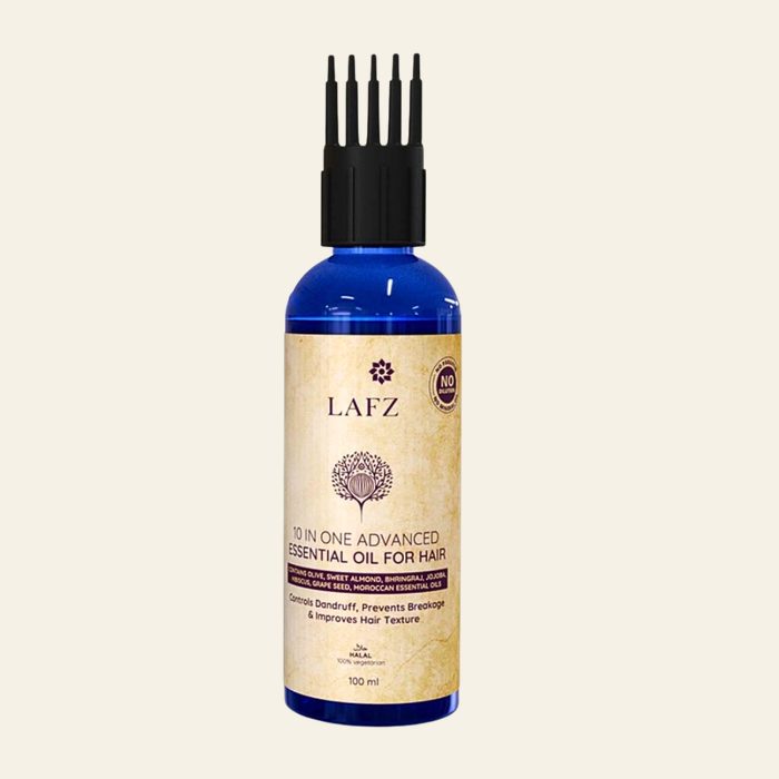 Lafz 10-in-1 Advanced Essential Oil for Hair bottle