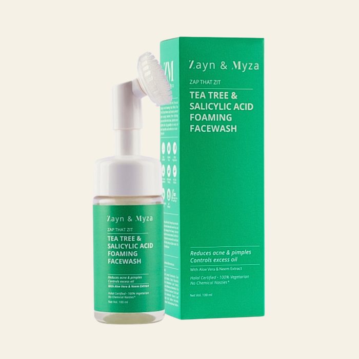 Tea Tree & Salicylic Acid Foaming Face Wash bottle